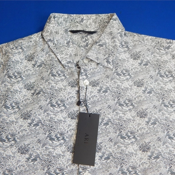 Men's Gray Ari Patterned Shirt - Picture 2 of 9